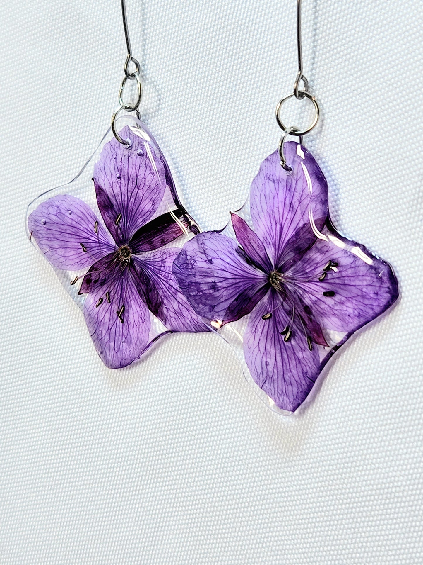 Fireweed flower earrings