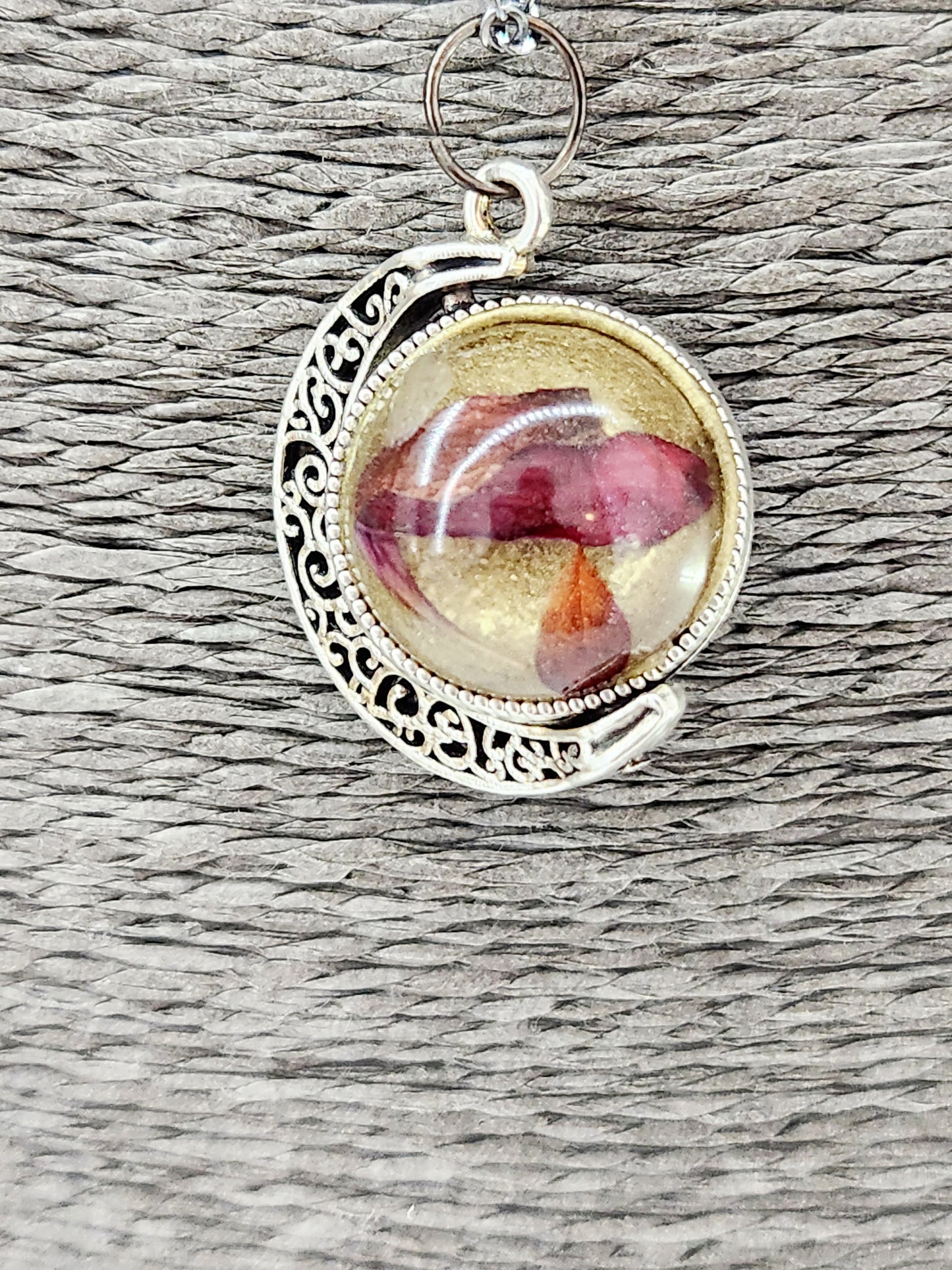 Small Moon Spinner Necklace