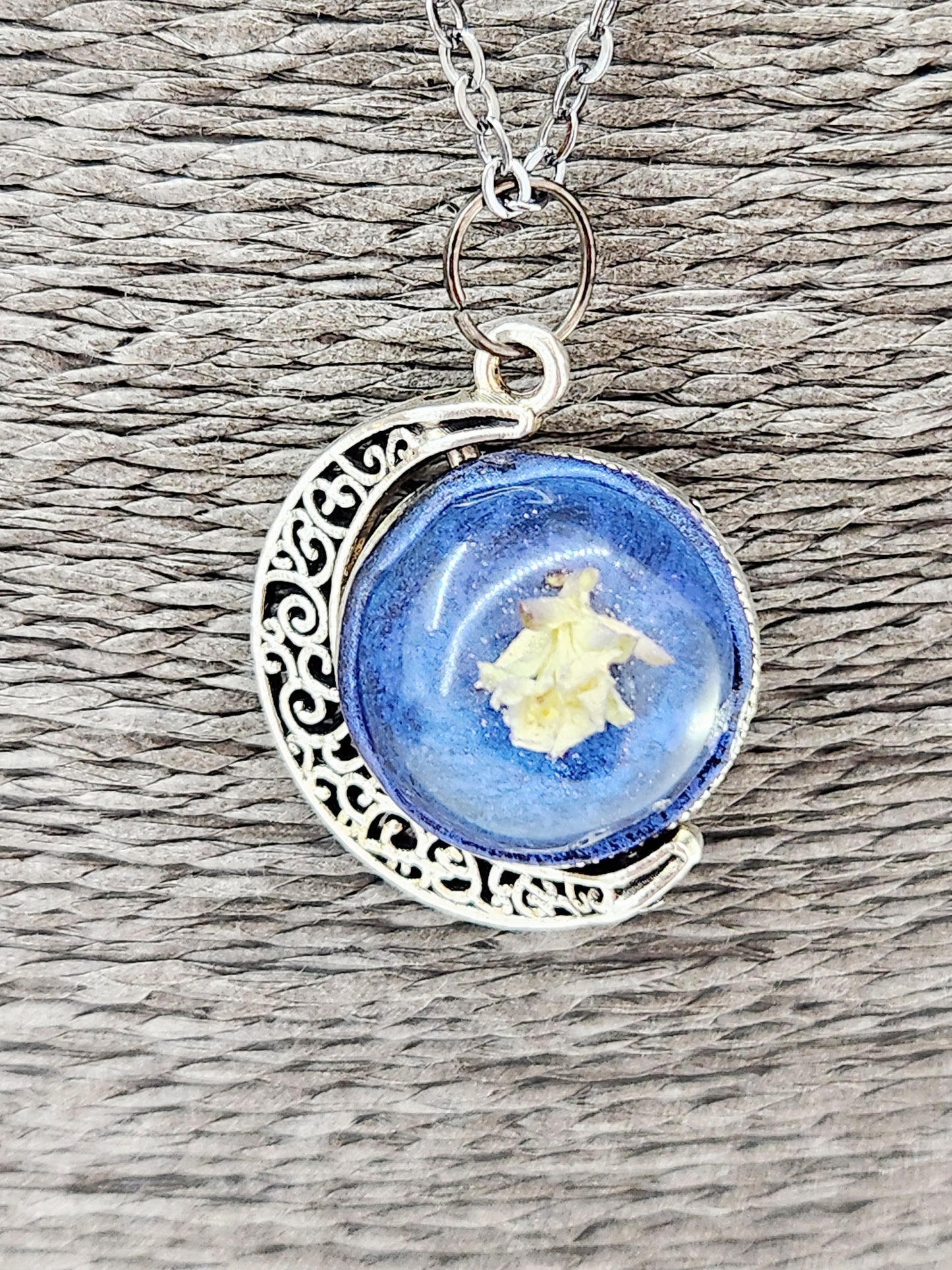 Small Moon Spinner Necklace