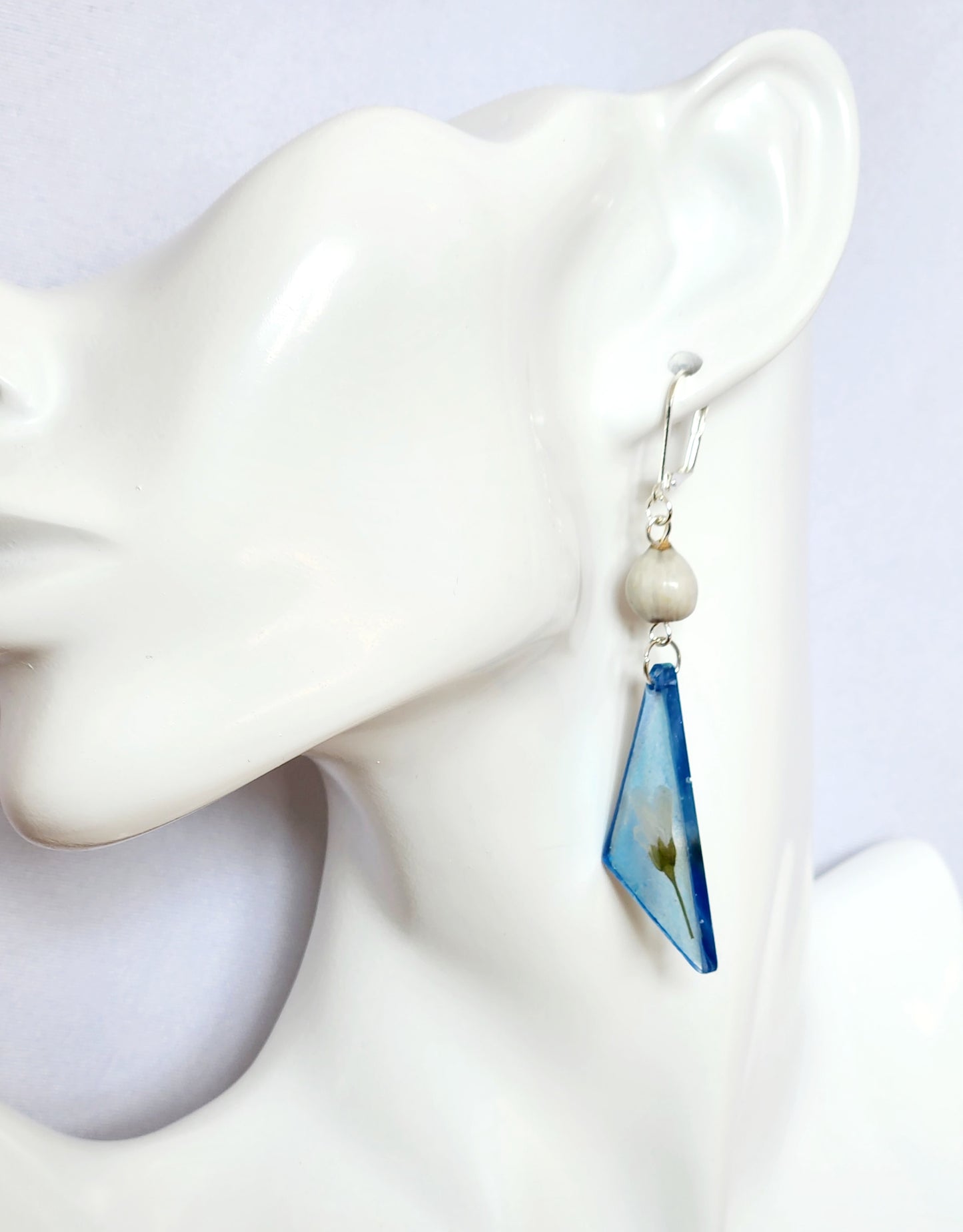Earrings - colourful shape drops