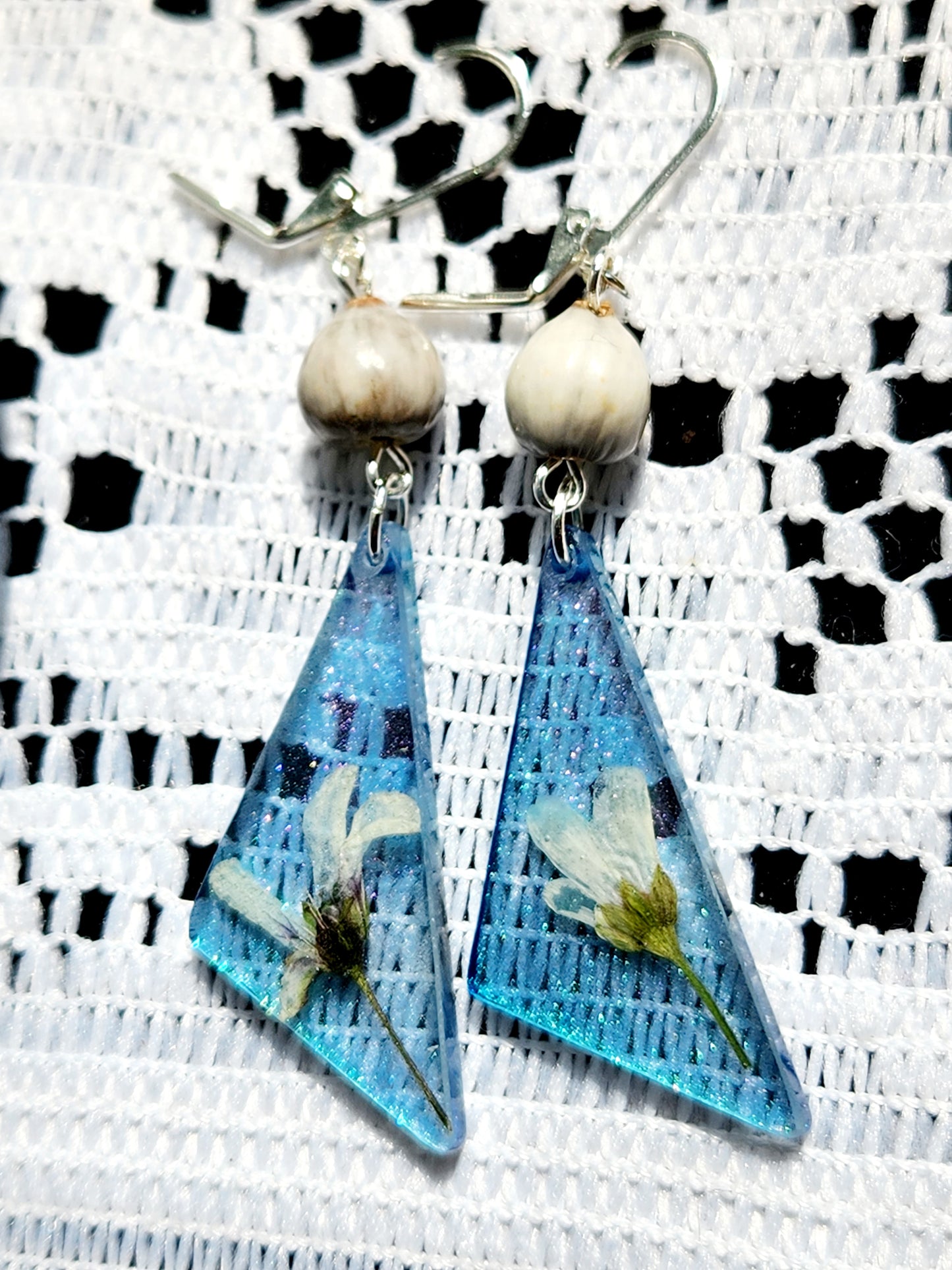 Earrings - colourful shape drops