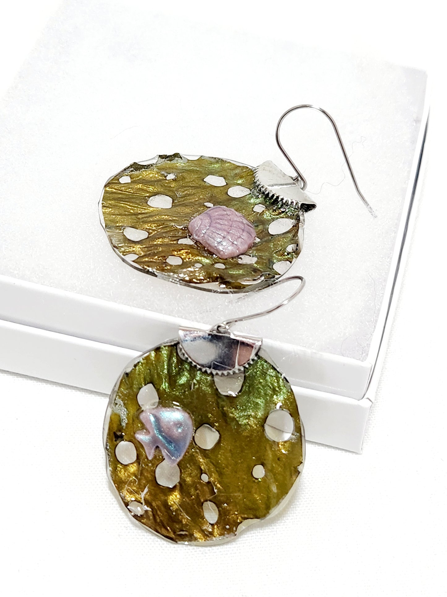 Seaweed earrings