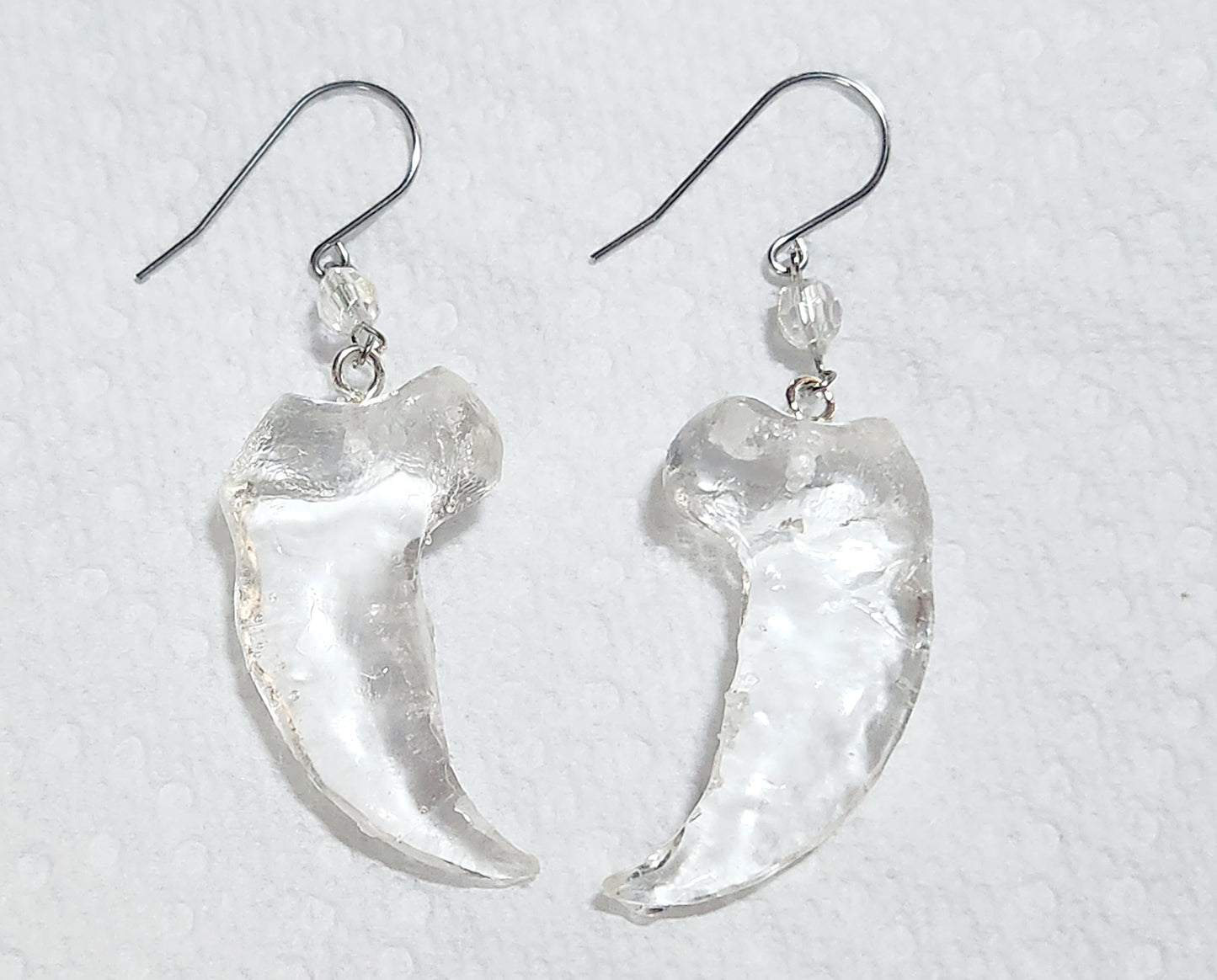 Polar Bear claw earrings
