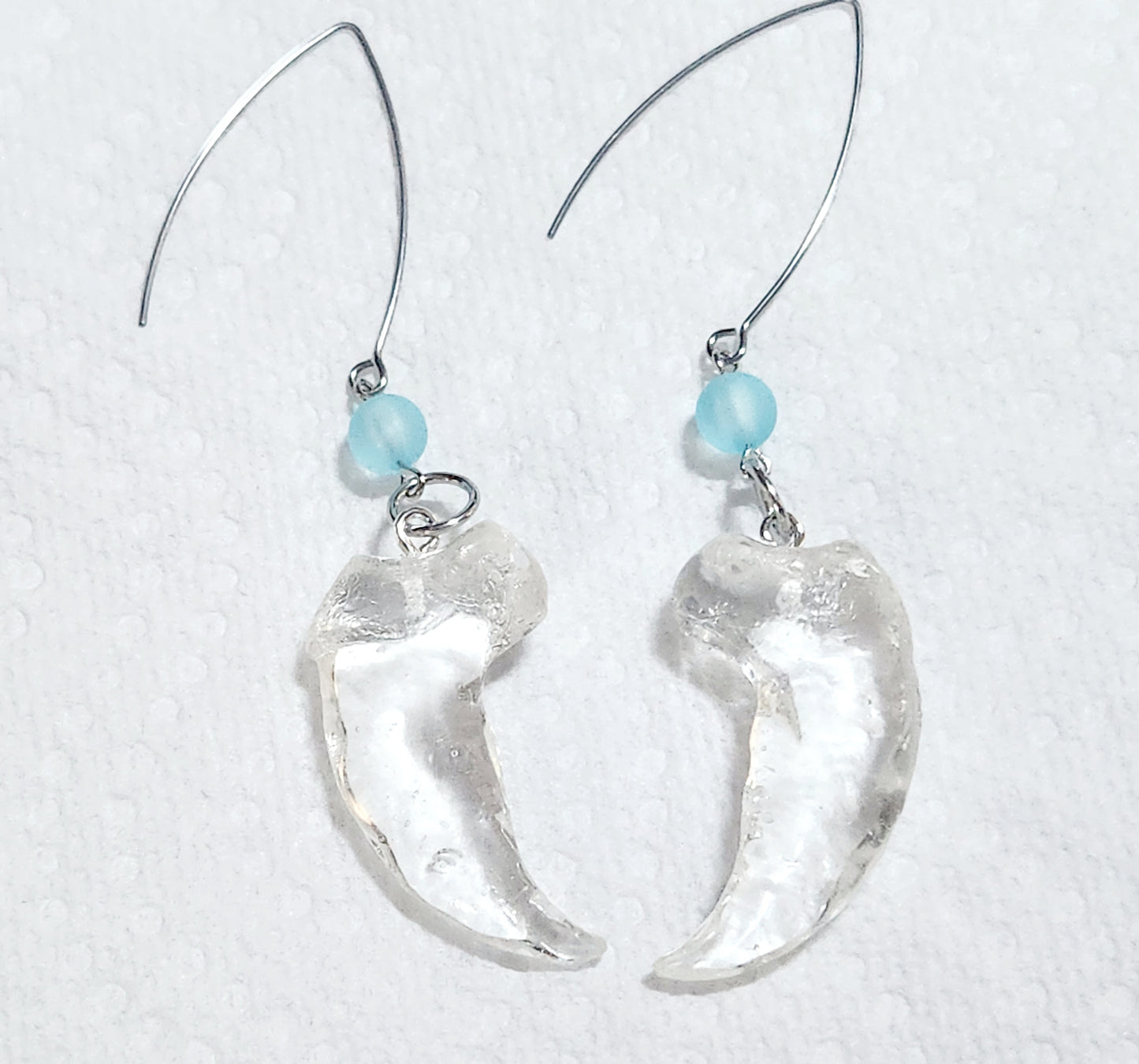 Polar Bear claw earrings