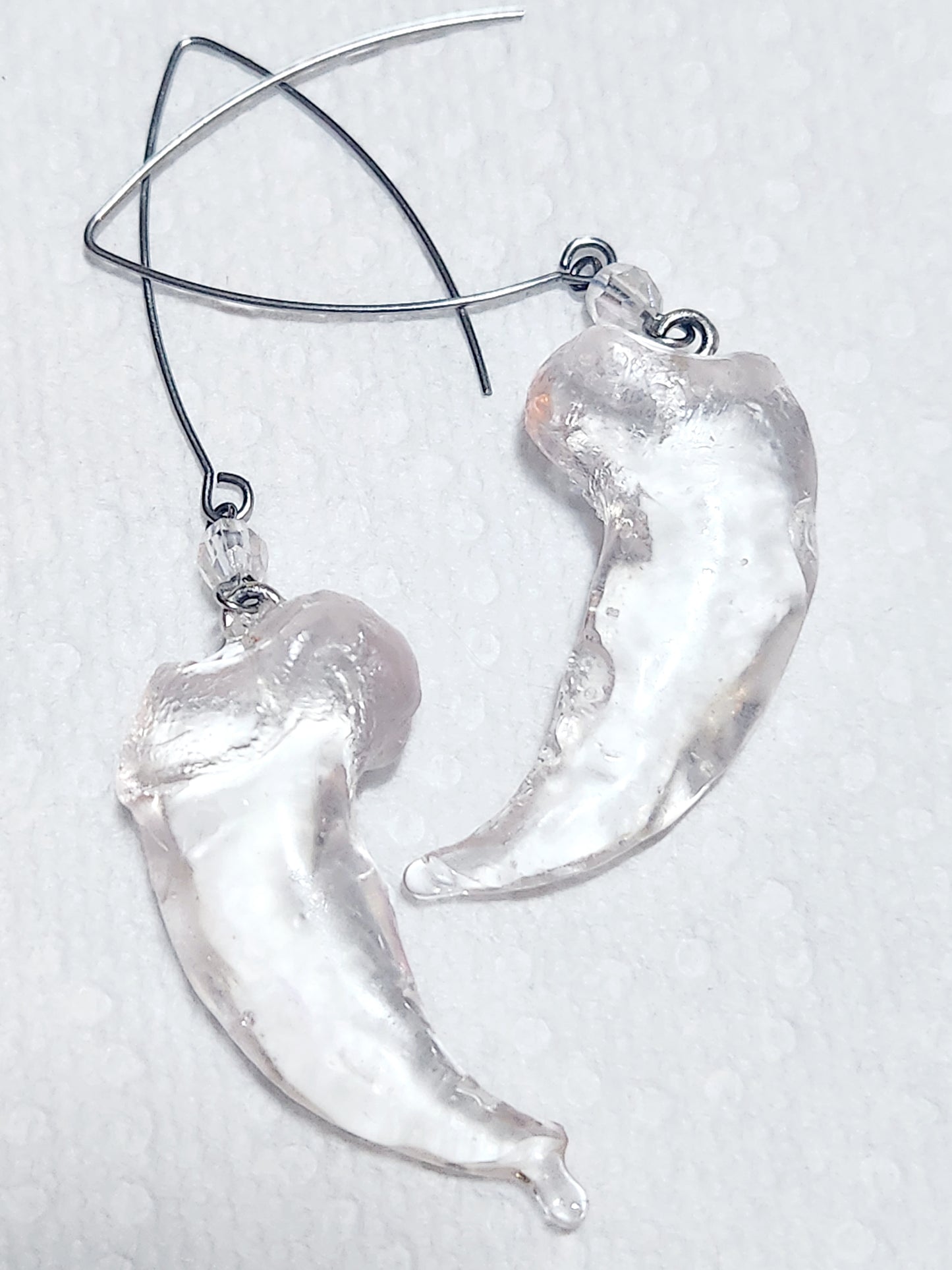 Polar Bear claw earrings