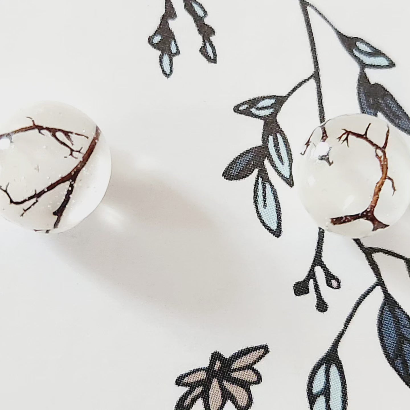 Tiny twiggy stud earrings