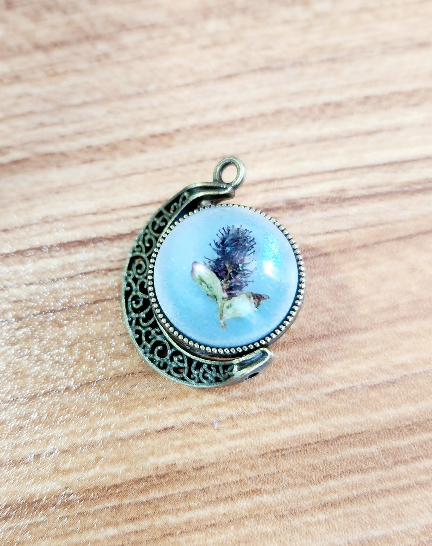 Small Moon Spinner Necklace