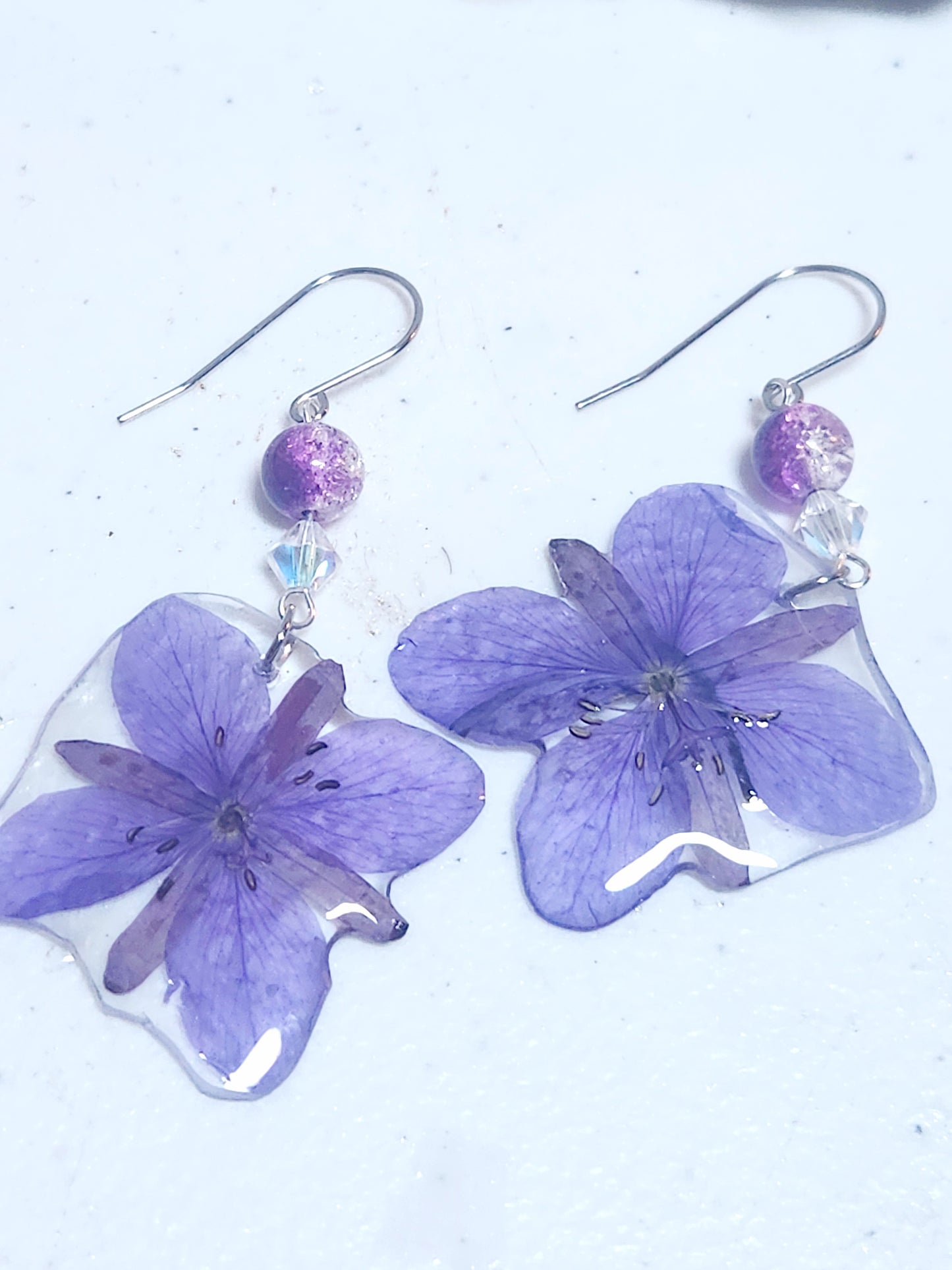 Fireweed flower earrings