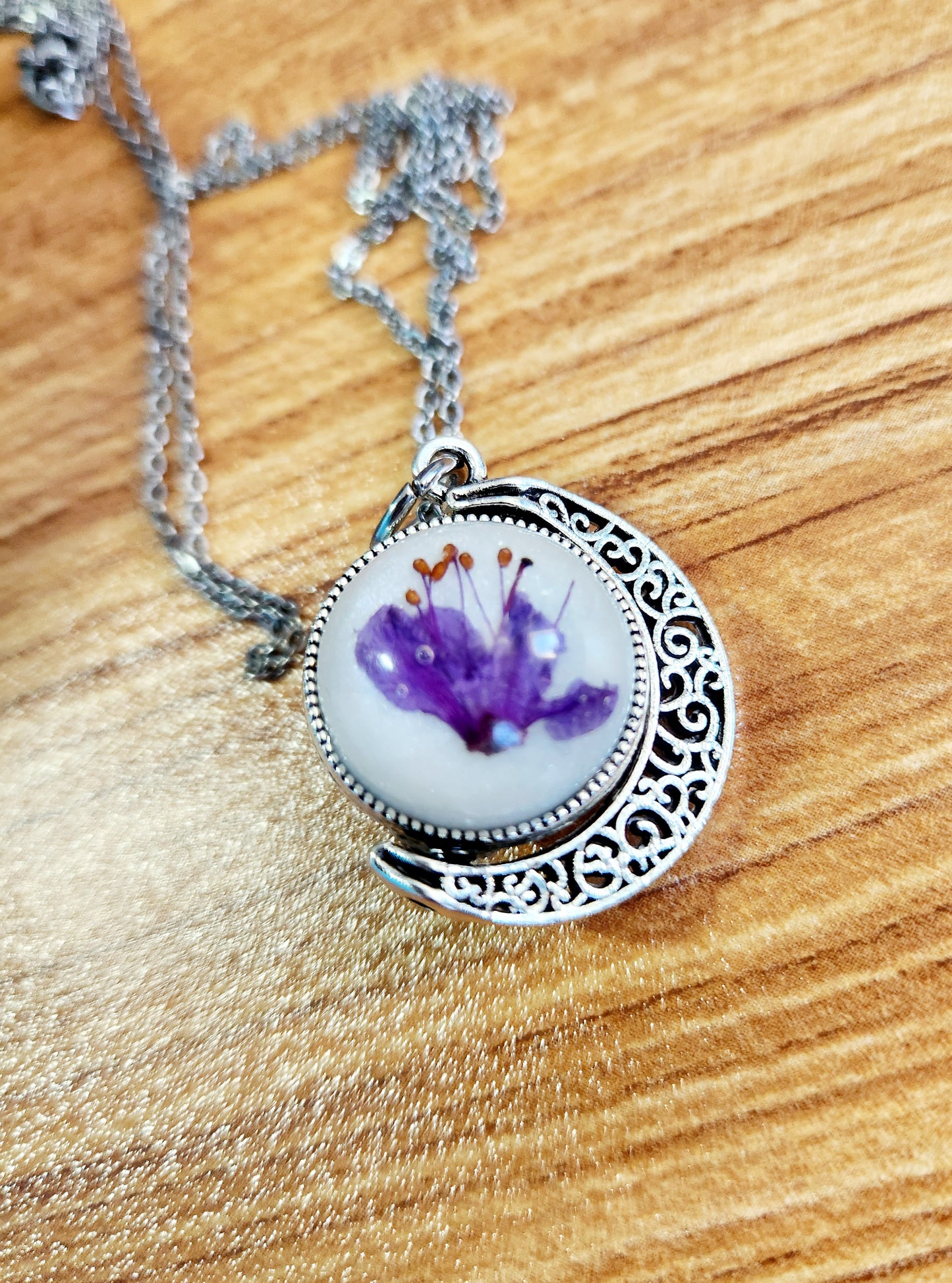 Small Moon Spinner Necklace