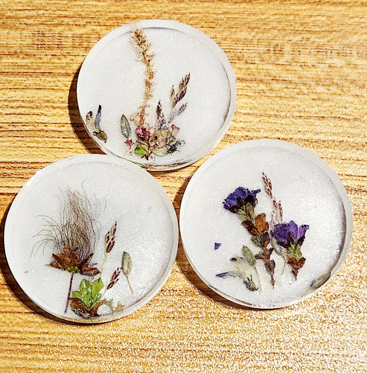 Art magnets with pretty tundra bits
