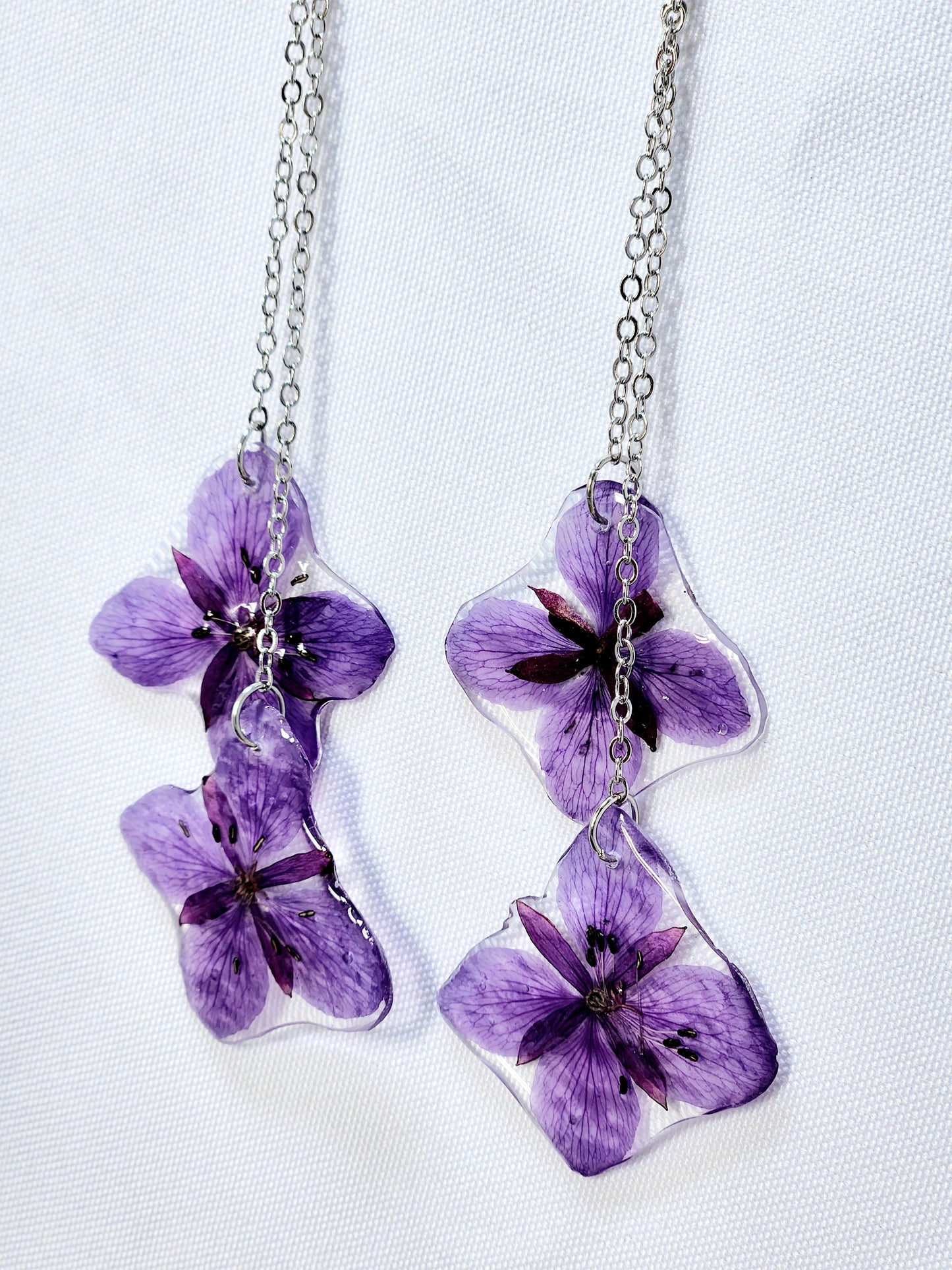 Fireweed flower earrings