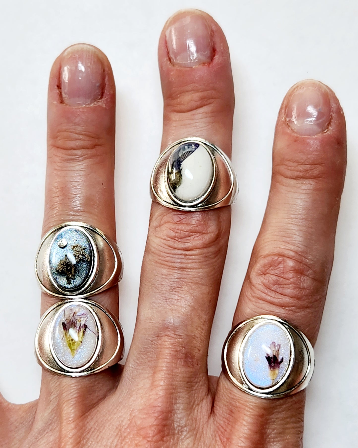 Rings size 8 - Tundra gems
